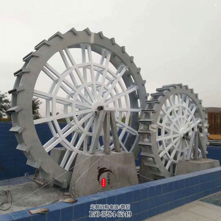 陇南铸造齿轮雕塑 中式村口机械雕塑 景观工业雕塑